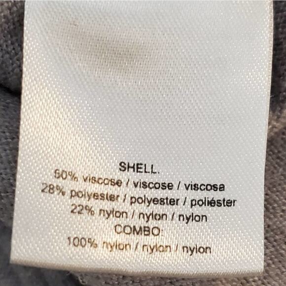 Halston‎ Cowl neck lace insert shoulder foggy Heather sweater size small NEW!!! - Picture 7 of 7